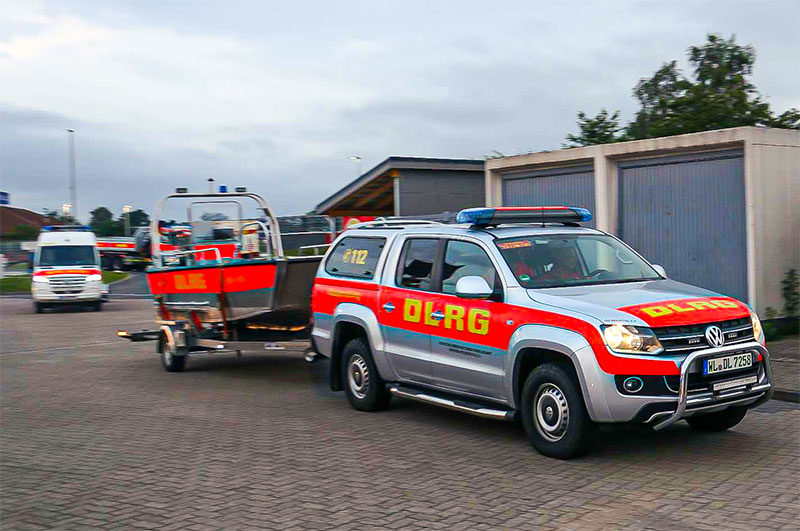 Die DLRG Seevetal rückt aus zum Katastropheneinsatz nach Euskirchen im Hochwassergebiet. | Foto: DLRG