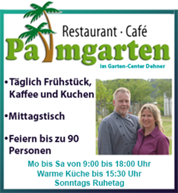 Restaurant Palmgarten im Garten-Center Dehner