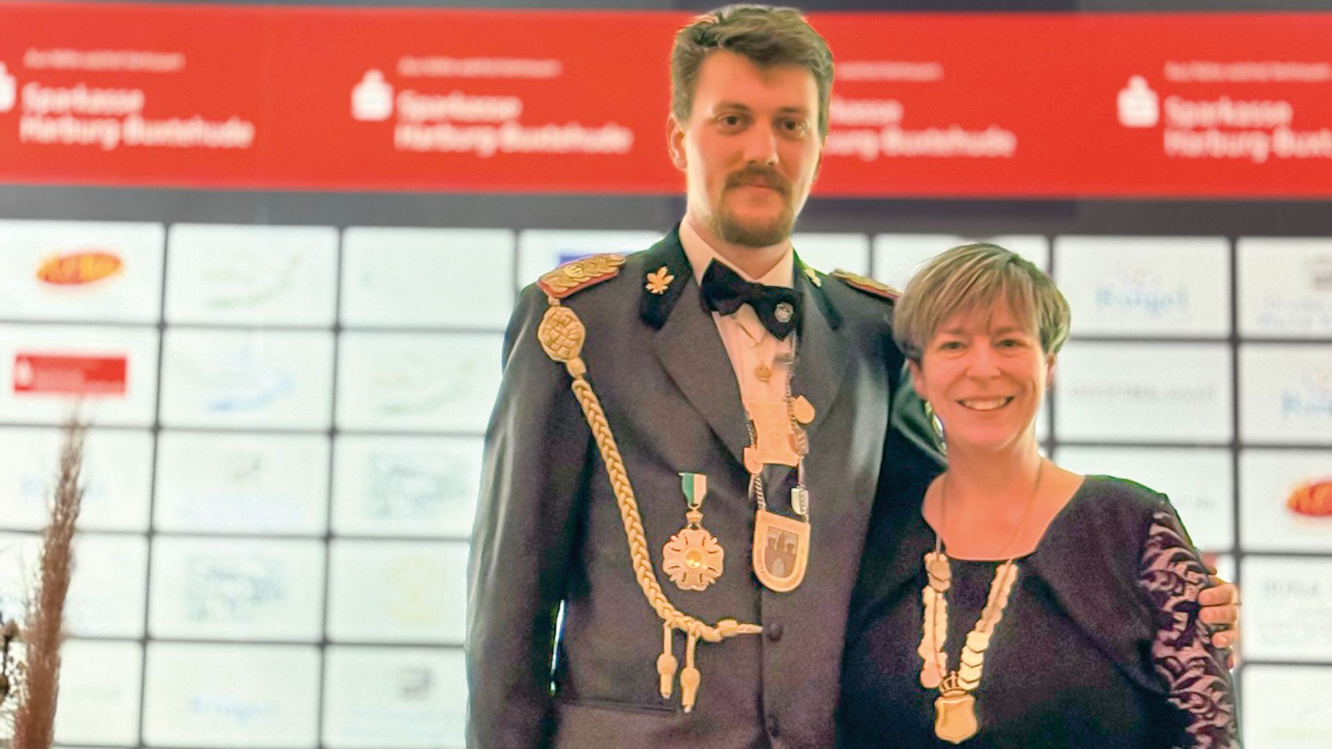 Kreiskönig Jan Wolkenhauer und Kreiskönigin Yvonne Ammer hatten ihren großen Abend beim Kreiskönigsball. Foto: ein
