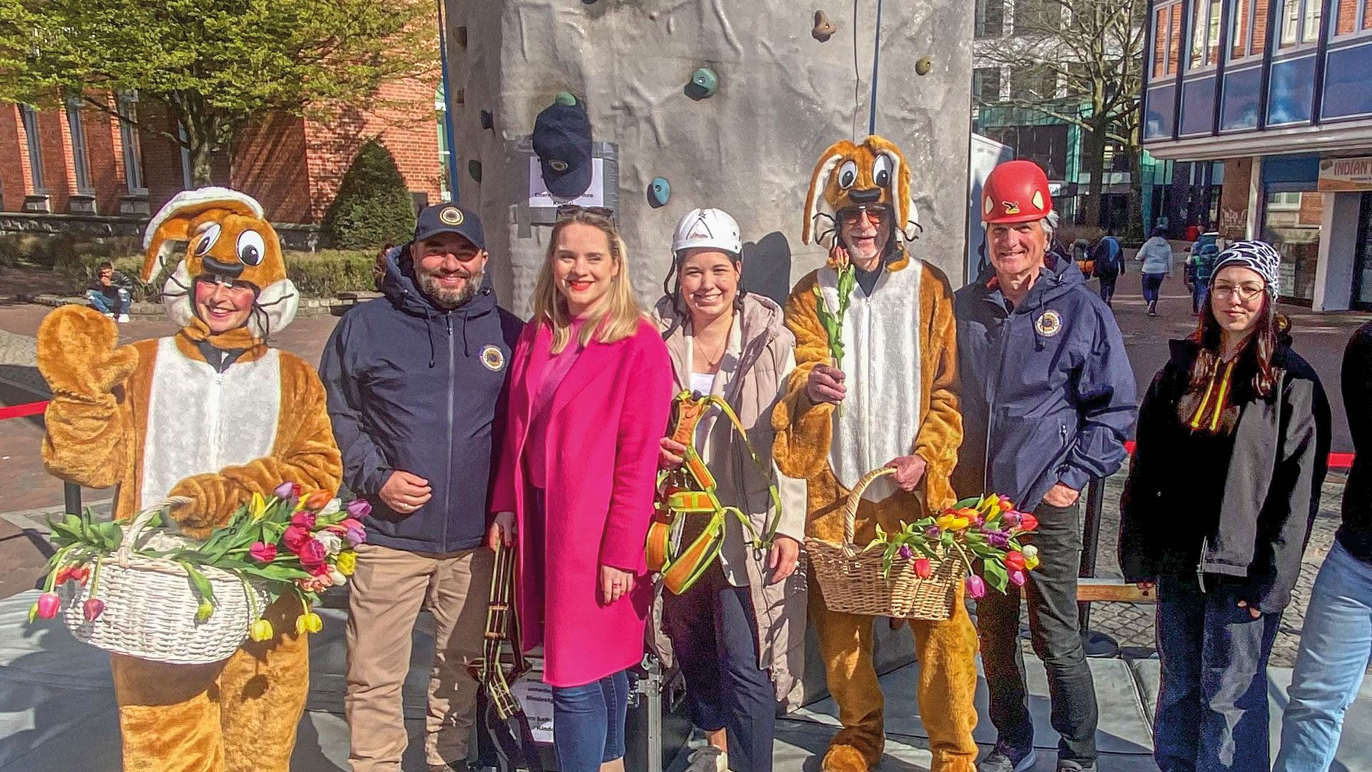 Das Team von Harburg Marketing mit seinen vielen Helfern hatte auch viel Spaß bei "Harburg hat PLatz für Sport". Foto: Niels Kreller