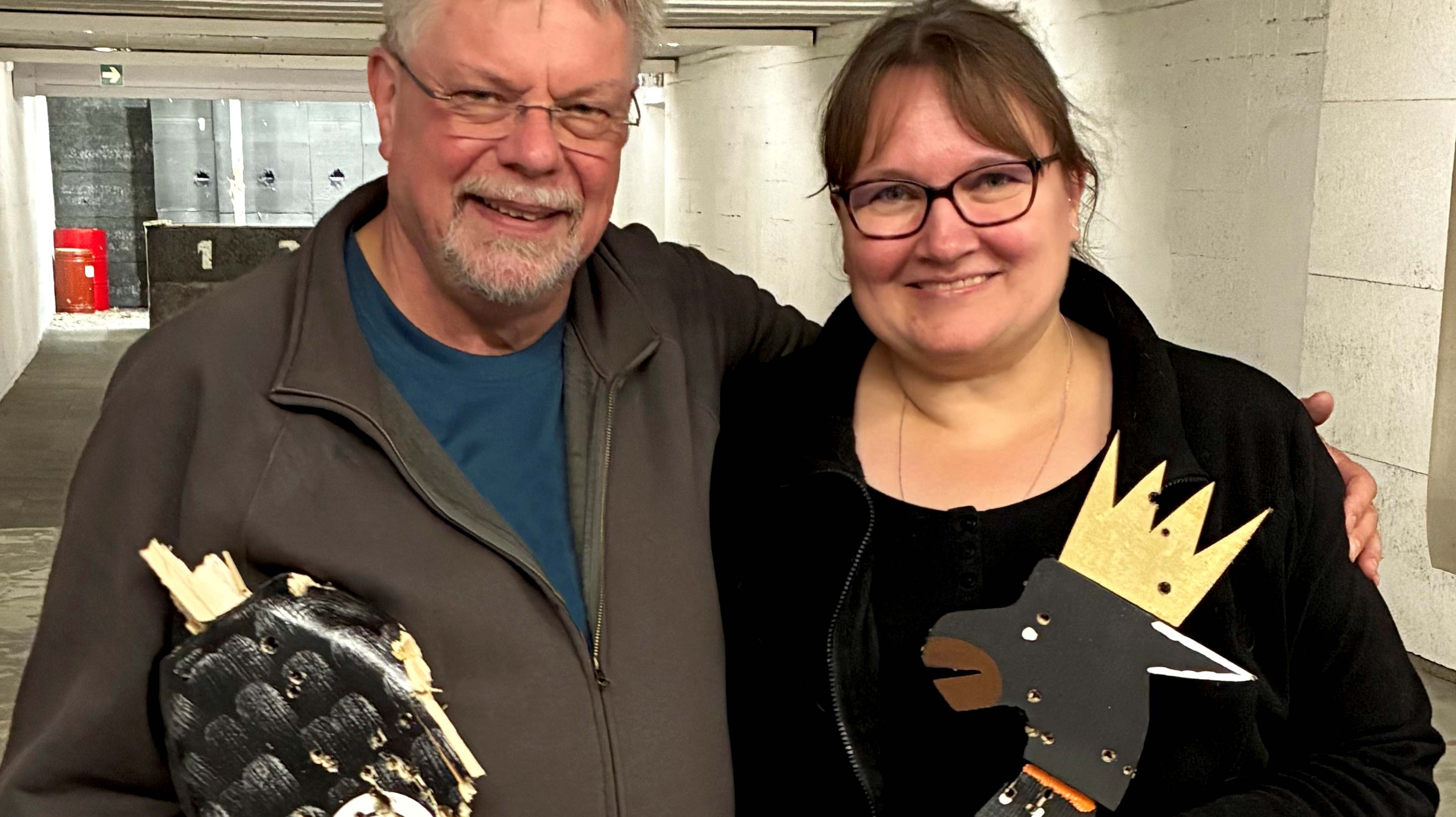 Königliches Doppel: Birgit und Burkhard Beecken von der Pistolenabteilung des SK Stelle. Foto: ein