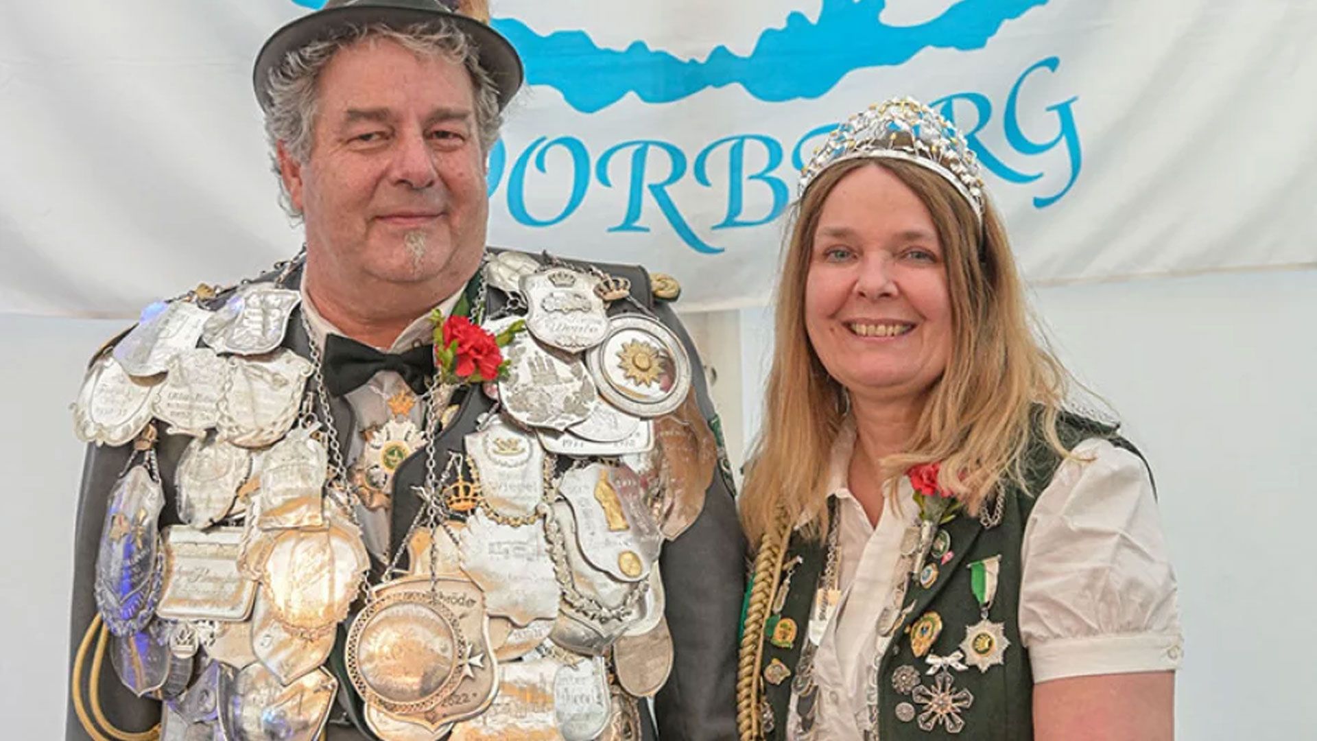 Moorburgs Königspaar Thorsten Höhling und Christine Kaufmann feiert seinen Königsball im Landhaus Jägerhof. | Foto: Niels Kreller