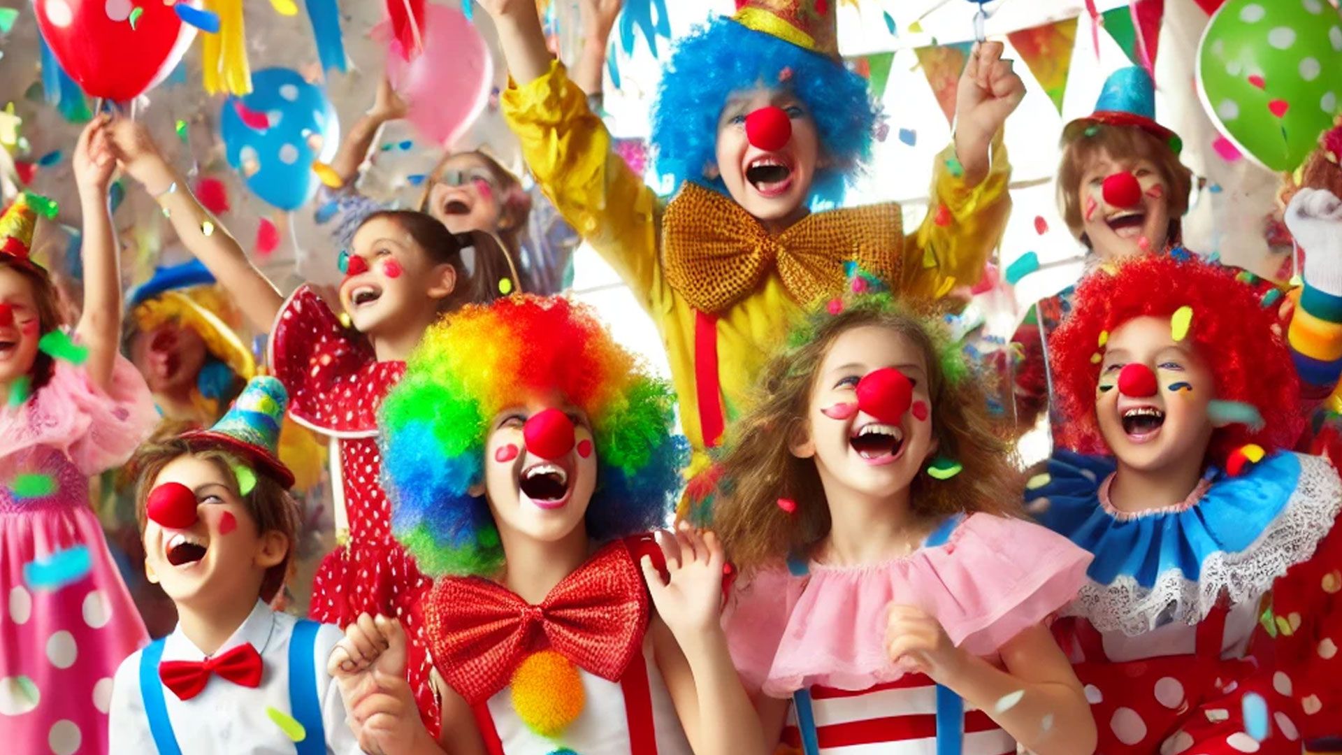 In der Winsener Innenstadt wird Kinderfasching gefeiert. | Foto: AI