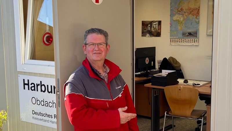 Erfolgreicher Netzwerker: DRK-Sozialarbeiter Henning Eberhardt, Harburg-Huus | Foto: DRK Hamburg-Harburg.e.V.