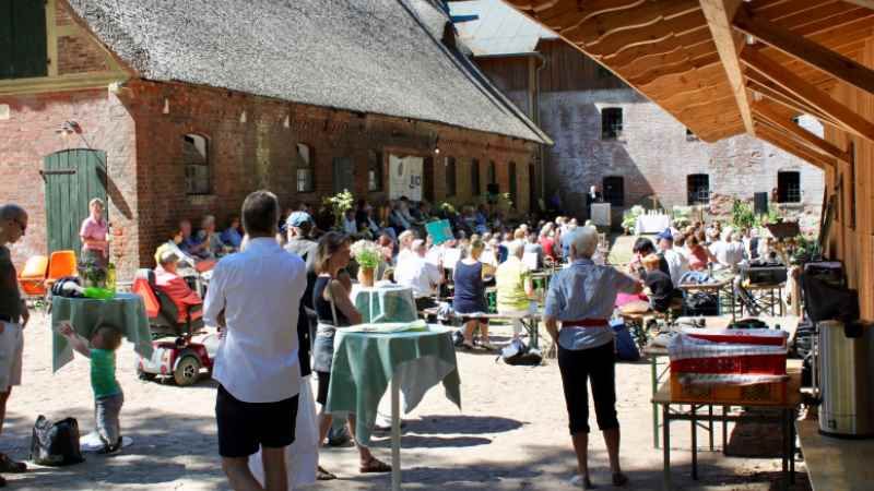 Viele Besucher kamen zur Sommerkirche an der Wassermühle Karoxbostel. | Foto: ein