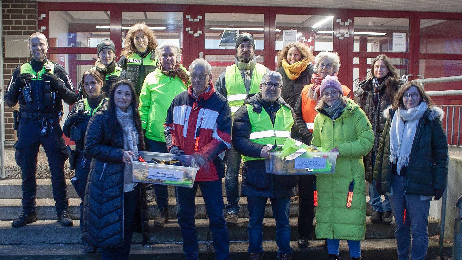 "Sichtbar im Straßenverkehr unterwegs" in Hittfeld. | Foto: ein