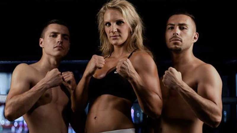 Manu Venetis, Alicia Melina Kummer und Nico Venetis boxen am Samstag in der Nordheide Halle in Buchholz. | Foto: ein
