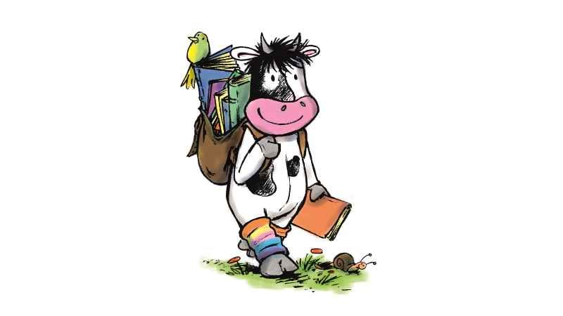 Kälbchen mit Rucksack | Foto : ein