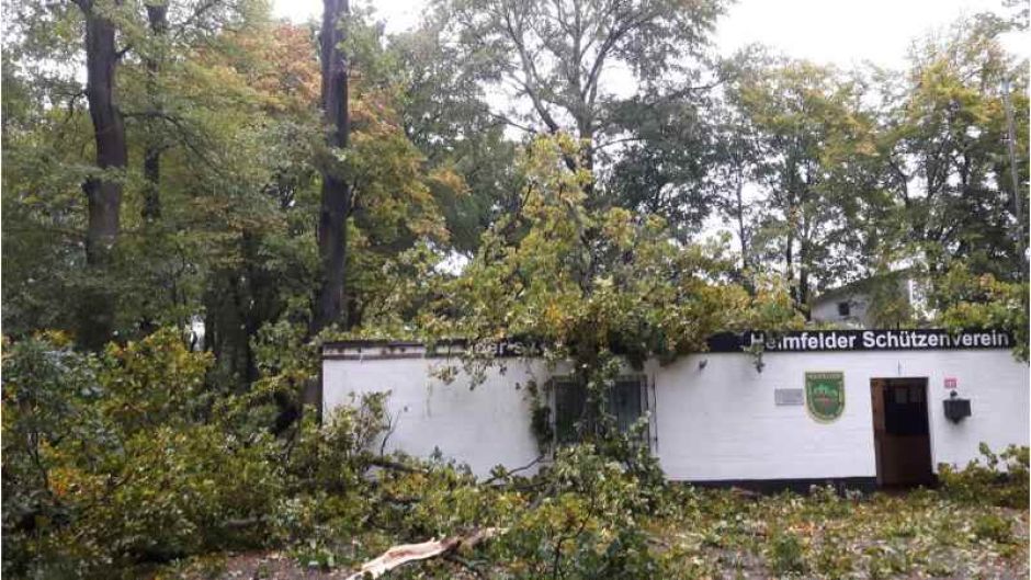 Sturm "Xavier" trifft den Heimfelder Schützenverein hart | Foto: ein