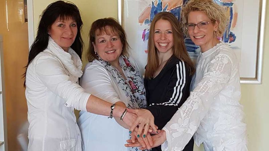 bev. l. Rita Egge, Pamela Niegot, Anna-Maria Hinrichs und Ulrike König.