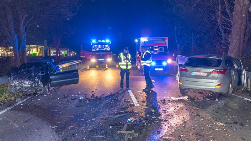 Bei einem Unfall auf der B75 zwischen Kakenstorf und Tostedt gab es am frühen Morgen zwei Verletzte. | Foto: JOTO