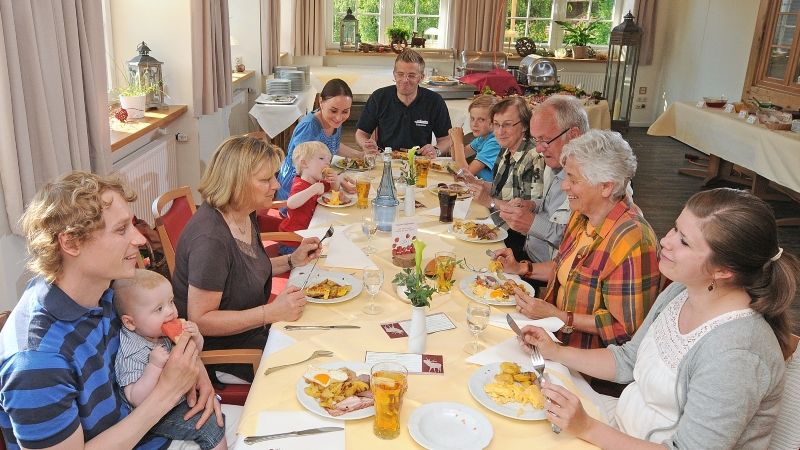 Familien-Buffet Wildpark-Restaurant. | Foto: ein