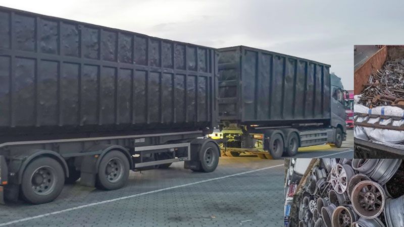 71 Tinnen statt erlaubten 40 wog dieser LKW mit Anhänger. | Foto: Polizei