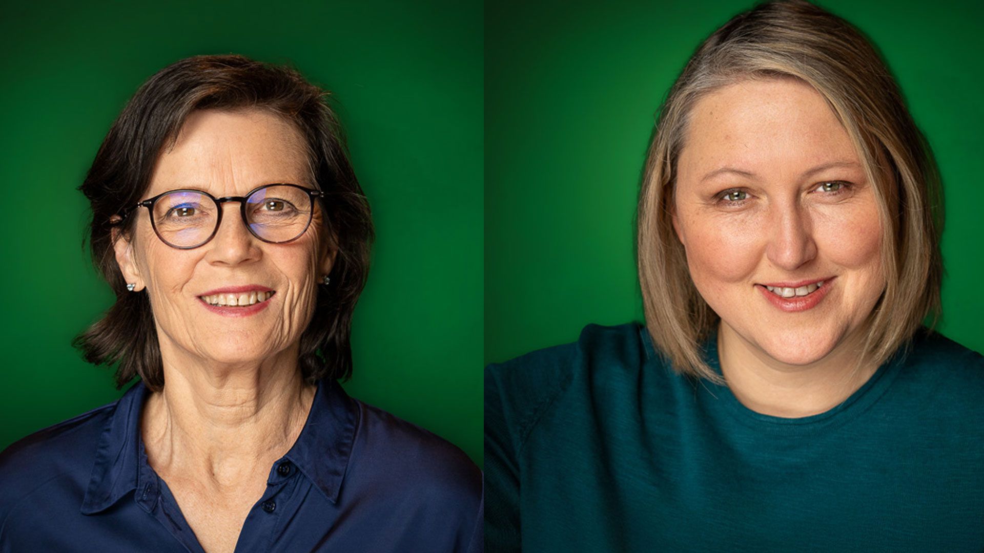 Dr. Gudrun Schittek (Wahlkreiskandidatin für Süderelbe bei der Bürgerschaftswahl, links), Lenka Brodbek (Kandidatin für Harburg und Bergedorf bei der Bundestagswahl) freuen sich auf ihre Gäste. | Foto: ein