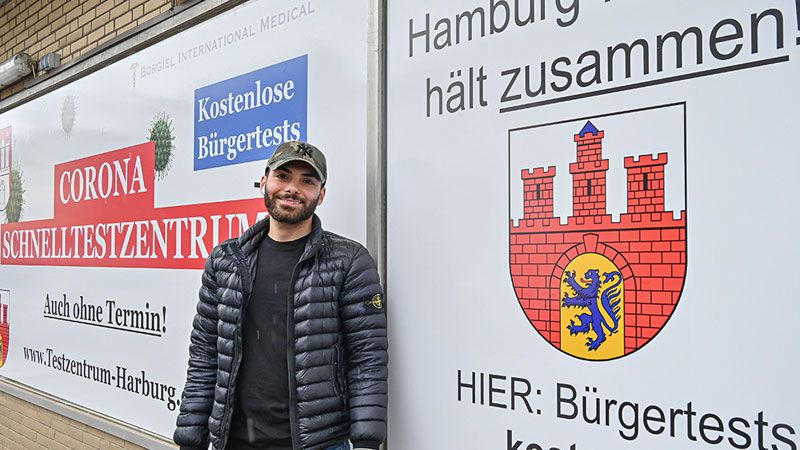 Johannes Gabriel ist einer der Betreiber des neuen Corona-Schnelltestzentrums in Eißendorf. | Foto: Niels Kreller