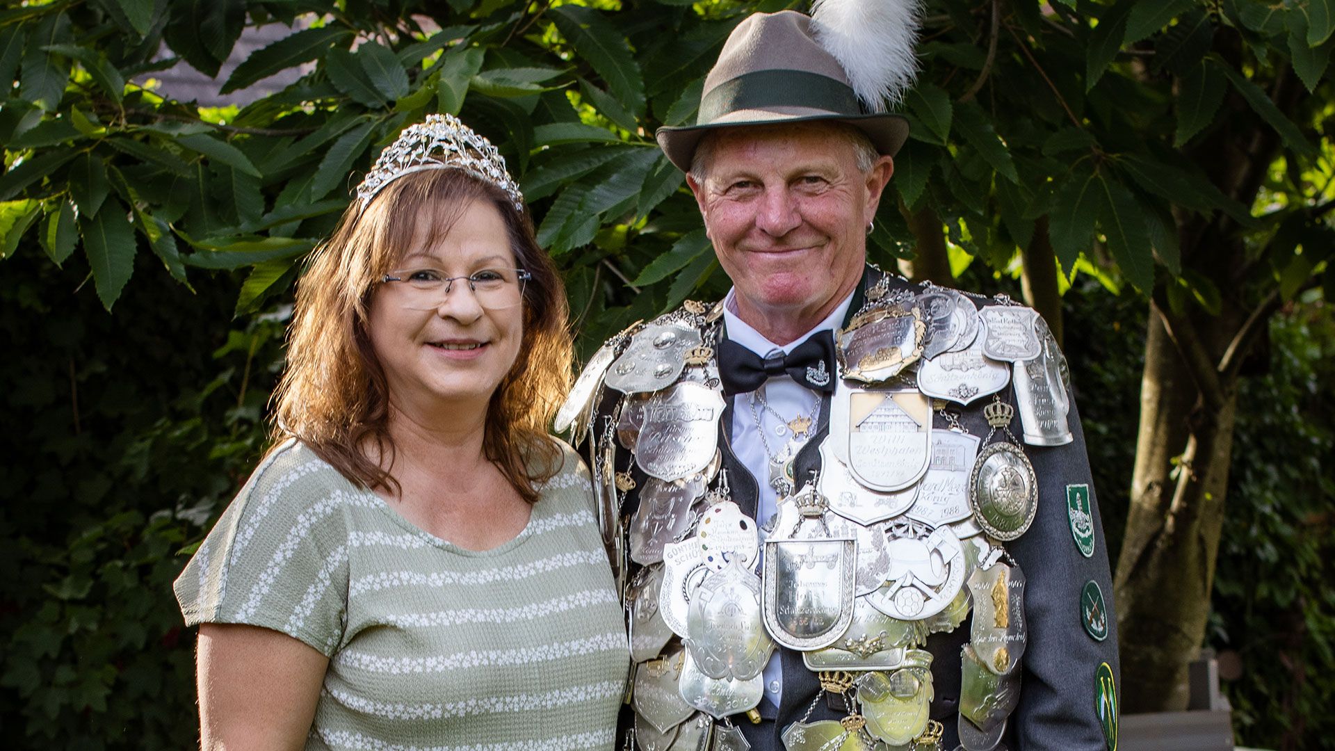 Moorburgs König Hans-Georg "Schorsch" Wente und seine Königin Gabi freuen sich auf das große fest. | Foto: Tina Svensson