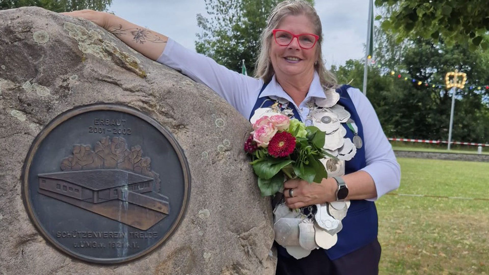 Doris Brendemühl "die reisende Dancing-Queen" wurde in Trelde zur ersten Schützenkönigin proklamiert. Foto: Jörg Böttcher
