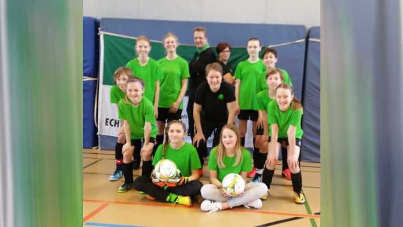 Die D-Juniorinnen der Hausbruch-Neugrabener Turnerschaft (HNT). | Foto: ein