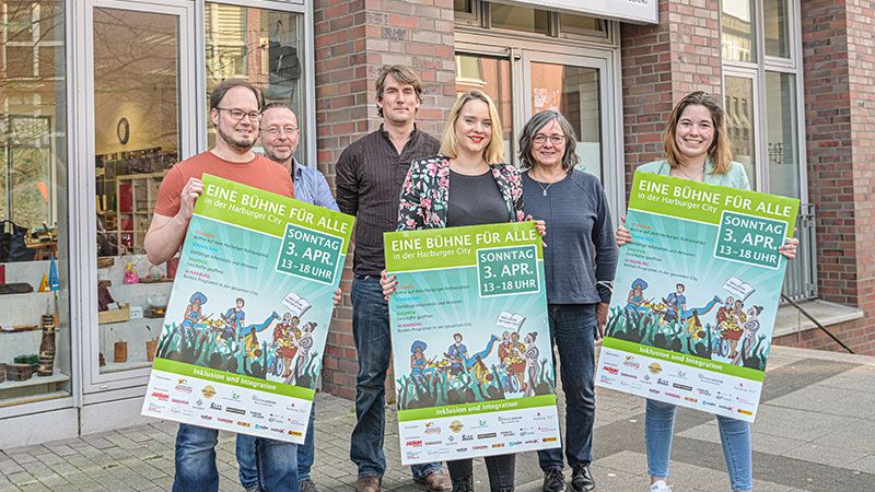 Die Veranstalter von "Eine Bühne für ALLE!" freuen sich auf viele Besucher am Sonntag in der Harburger City. | Foto: Niels Kreller