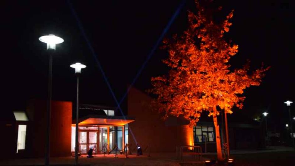 Burg Seevetal bei Nacht. | Foto: ein
