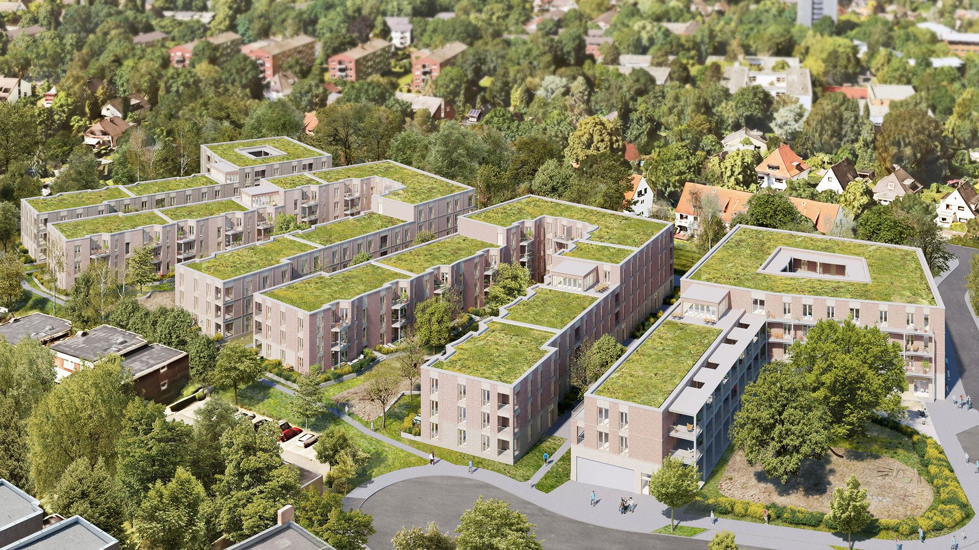Visualisierungen Lichtenauerweg | Quelle SAGA, Copyright Duplex Architekten