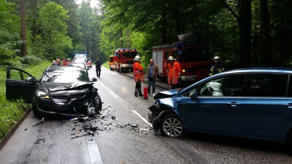 Eine große Anzahl von Rettungskräften aus Hamburg und Niedersachsen war bei diesem Verkehrsunfall bei Ehestorf im Einsatz. | Foto: ein