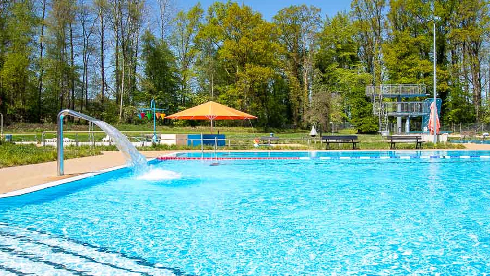 Anfang Mai öffnet das Waldbad in Salzhausen. Foto: Lüneburger Heide GmbH