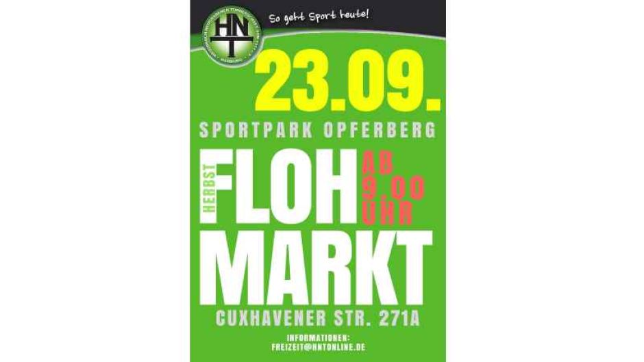 Der Flyer zum HNT-Herbst-Flohmarkt 2017 | Foto: ein