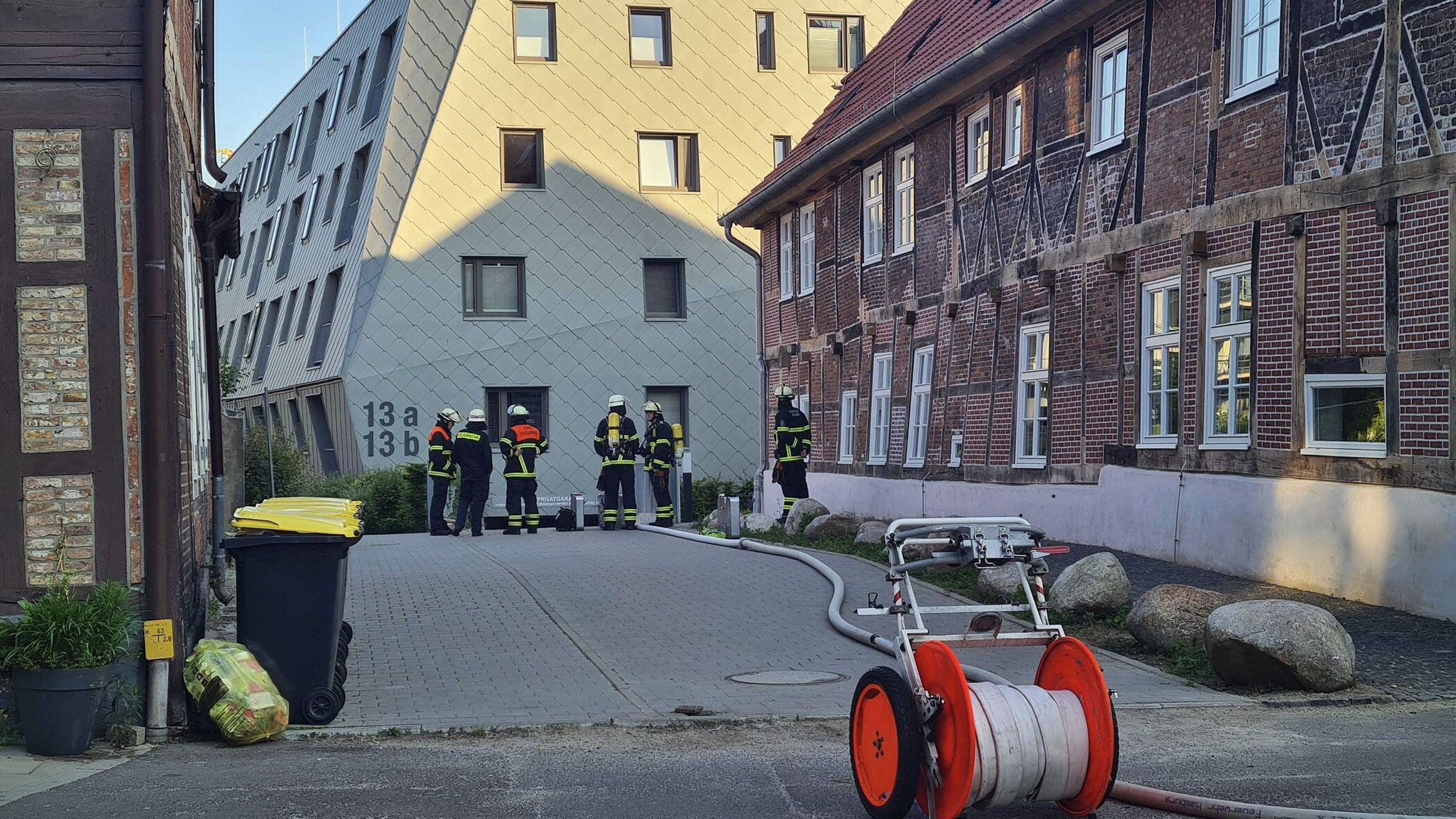 Kupferdiebe sägten in der Harburger Schloßstraße eine Gasleitung an. | Foto: HamburgNews