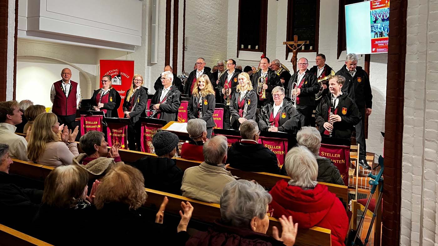 Die Steller Musikanten geben wieder ihr Weihnachtskonzert im Michel. Foto: ein