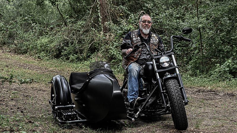 Auf seiner wiederaufgebauten Harley möchte Manfred Berger im nächsten jahr eine große Tour durch den Süden Europas machen. | Foto: Niels Kreller