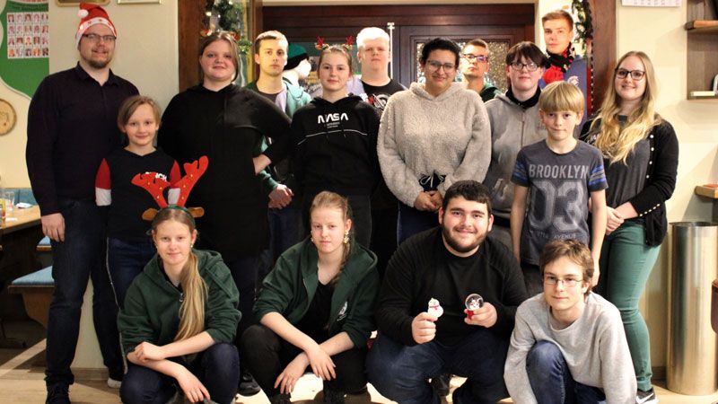 Die teilnehmenden Kinder und Jugendliche an der diesjährigen Weihnachtsfeier der Schützenjugend Rönneburg. | Foto: ein