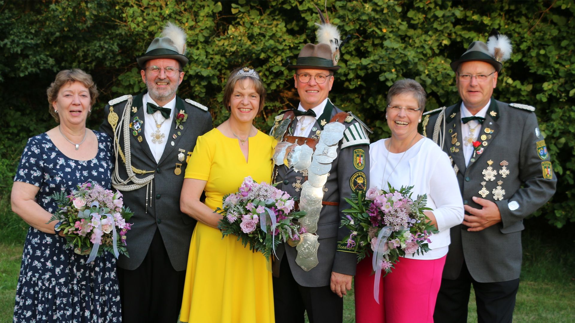 Manfred Kanebley „der Roadrunner“ regiert jetzt die Neu Wulmstorfer Schützen. Mit ihm freuten sich seine Frau Andrea. Adjutanten sind Jürgen und Bianca Prigge sowie Otto und Bianka Mojen. | Foto: SV Neu Wulmstorf