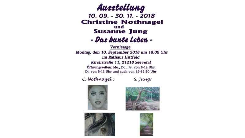 Flyer der Ausstellung im Hittfelder Rathaus. | Foto: ein