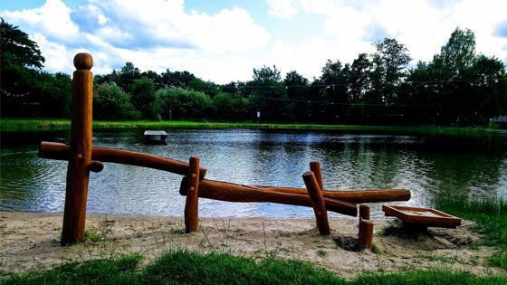 Die Wassermatsch-Anlage am Badeteich in Ramelsloh. | Foto: ein