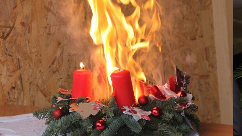 Damit dies und ähmliches in der Weihnachtsszeit nicht passiert, hat die Feuerwehr Tipps parat. | Foto: Holger Bauer/LFV SH