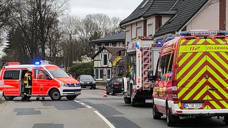 In Stelle kam es am Karfreitag aufgrund einer beschädigten Gasleitung zu einem größeren Feuerwehreinsatz. | Foto: Uwe Härlen, FF Stelle