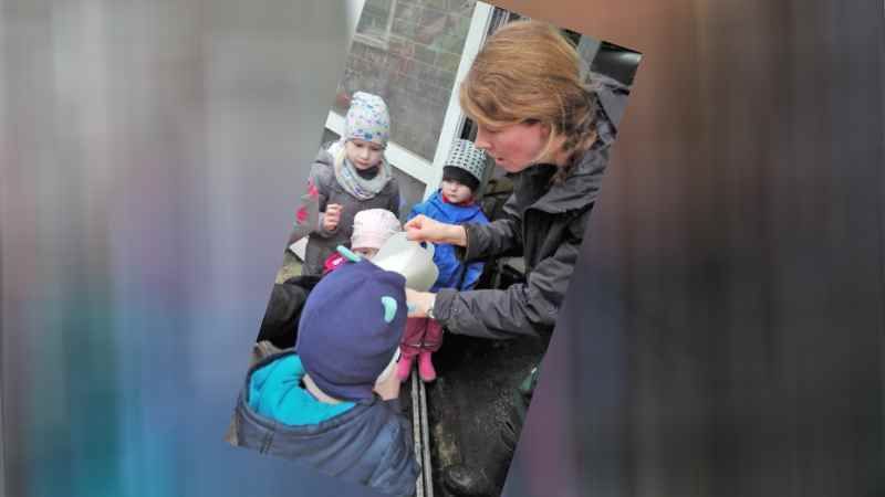 Ausflug zum Milchbetrieb Lehmbeck in Roydorf . | Foto: ein