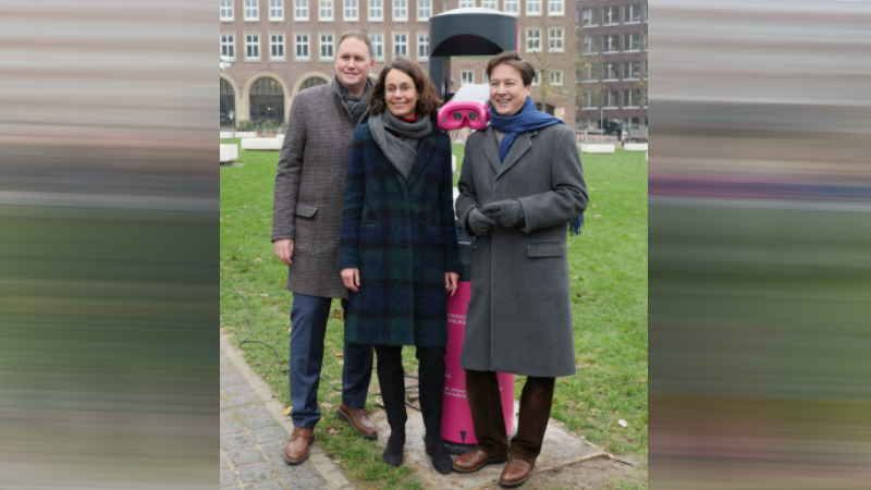 Praesentation des Archaeoskops am Domplatz in Hamburg. | Foto: ein