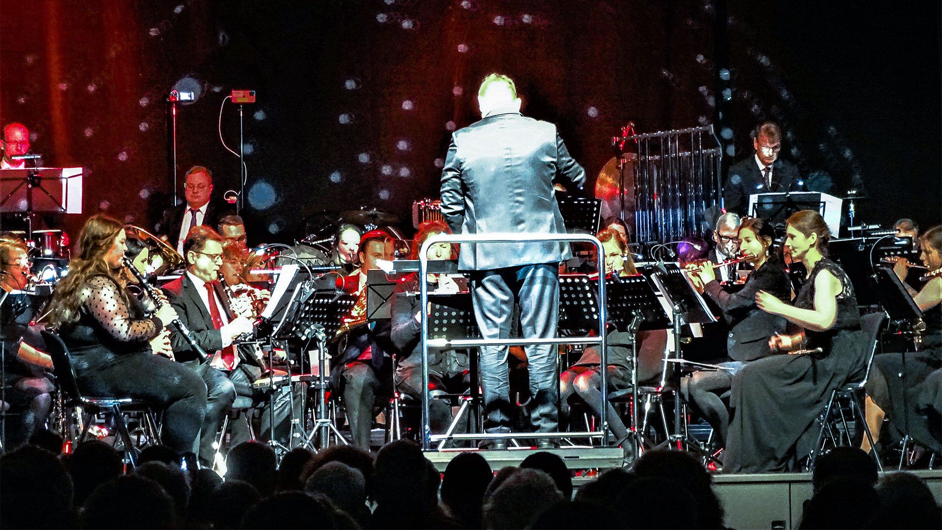Mehr als 50 Musikerinnen und Musiker aller Altersgruppen auf der Bühne der Burg Seevetal in Hittfeld haben die Zuschauer im ausverkauften Haus am Sonntagvormittag erfreut. | Foto: Ilka Teschner