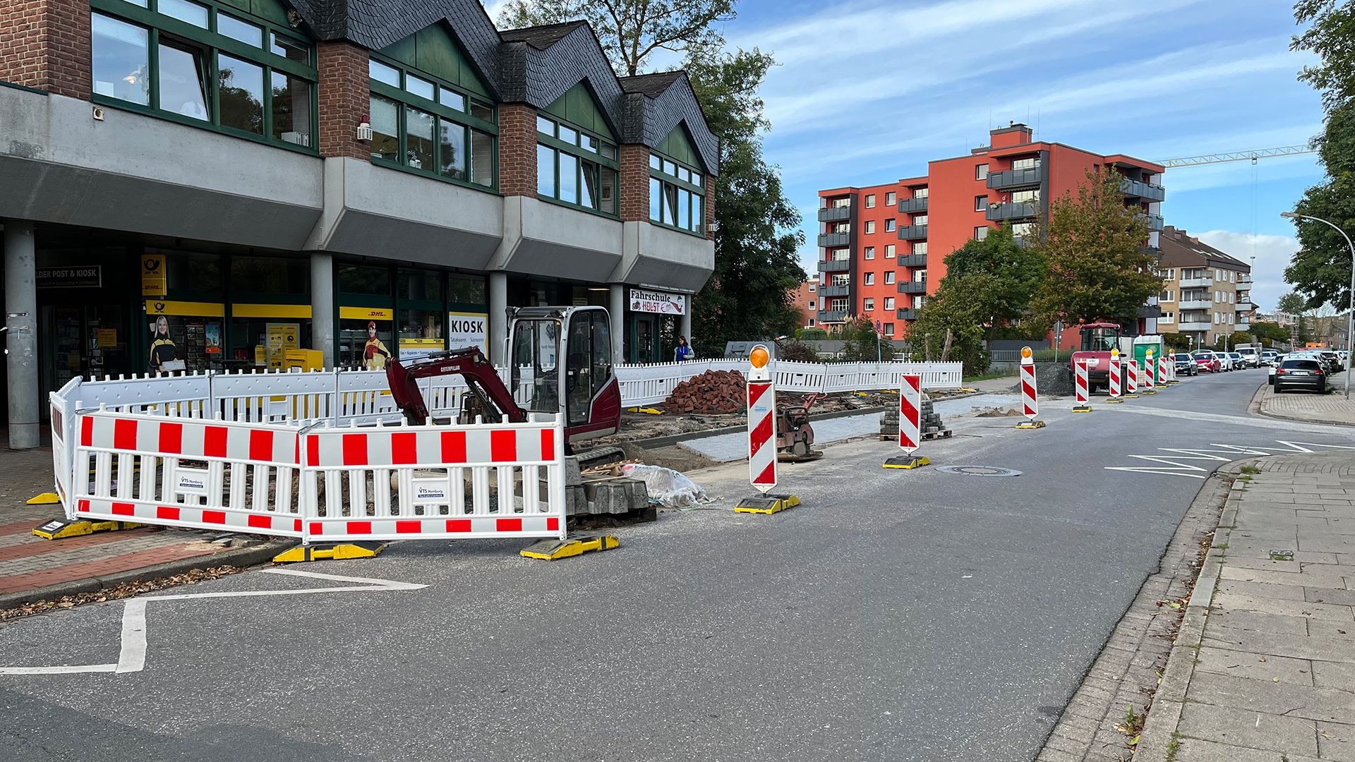 Bauarbeiten an der Mattenmoorstraße in Meckelfeld. | Foto: Gemeinde Seevetal