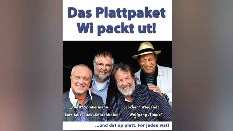 Foto der Gruppe „Das Plattpaket“, Lars-Luis Linek (von links), Gerd Spiekermann, Wolfgang Timpe und Jochen Wiegandt. | Foto: ein
