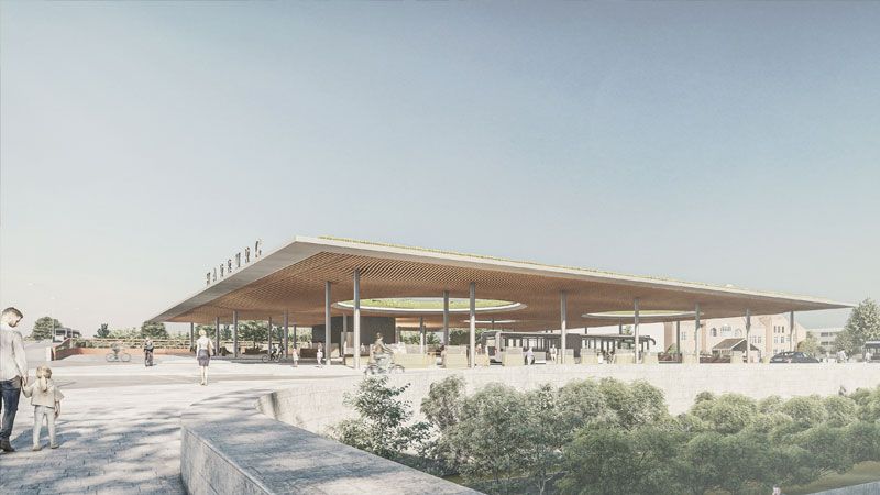 So soll der neue Harburger ZOB aussehen. | Bild: Blunck+Morgen Architekten BDA