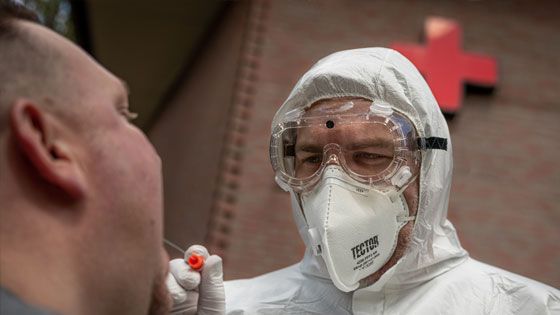 Corona-Testung durch das DRK Hamburg-Harburg: Die Hilfsorganisation testet ab heute noch mehr Menschen in Hamburg. | Foto: DRK Harburg
