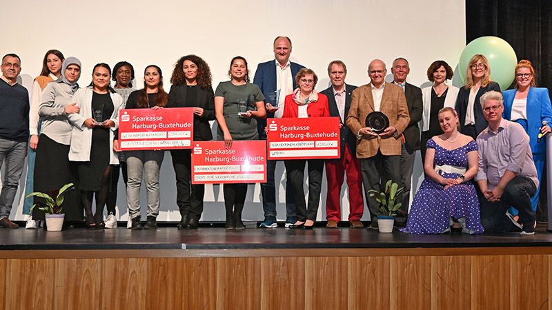 Die Preisträger beim Harburg Empfang 2022. | Foto: Tim Borowski