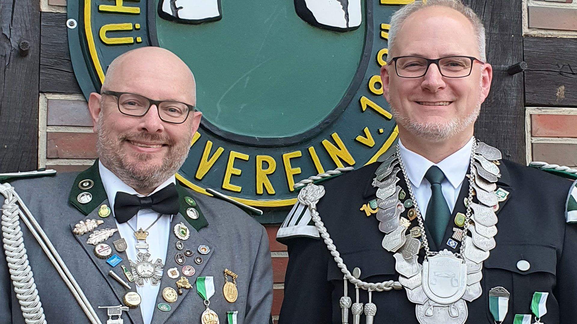 Moors neuer Vizekönig Christian Meyer (rechts) mit Adjutant Mathias Kock. | Foto: ein