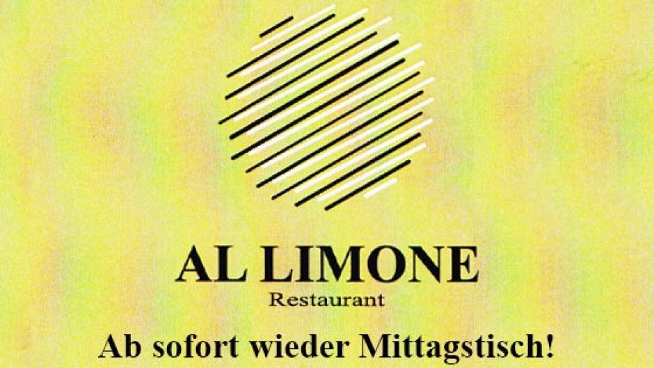 Ab sofort gibt es im Al Limone in der Lämmertwiete wieder Mittagstisch!