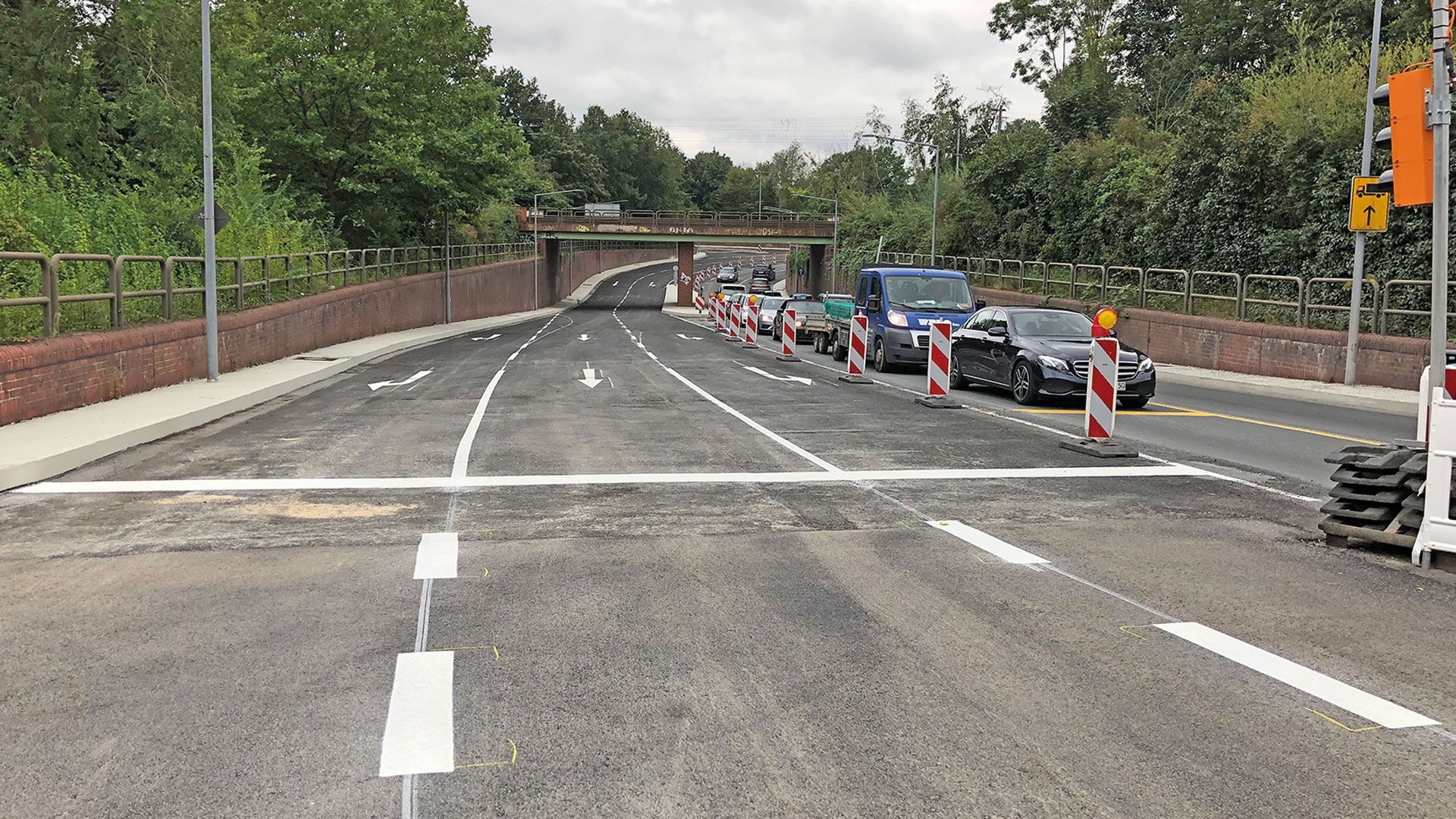 Kurz vor der Freigabe: der vom Landkreis Stade sanierte Ellerbruchtunnel in Buxtehude.  Foto: Landkreis Stade/Bernd Wohlgethan