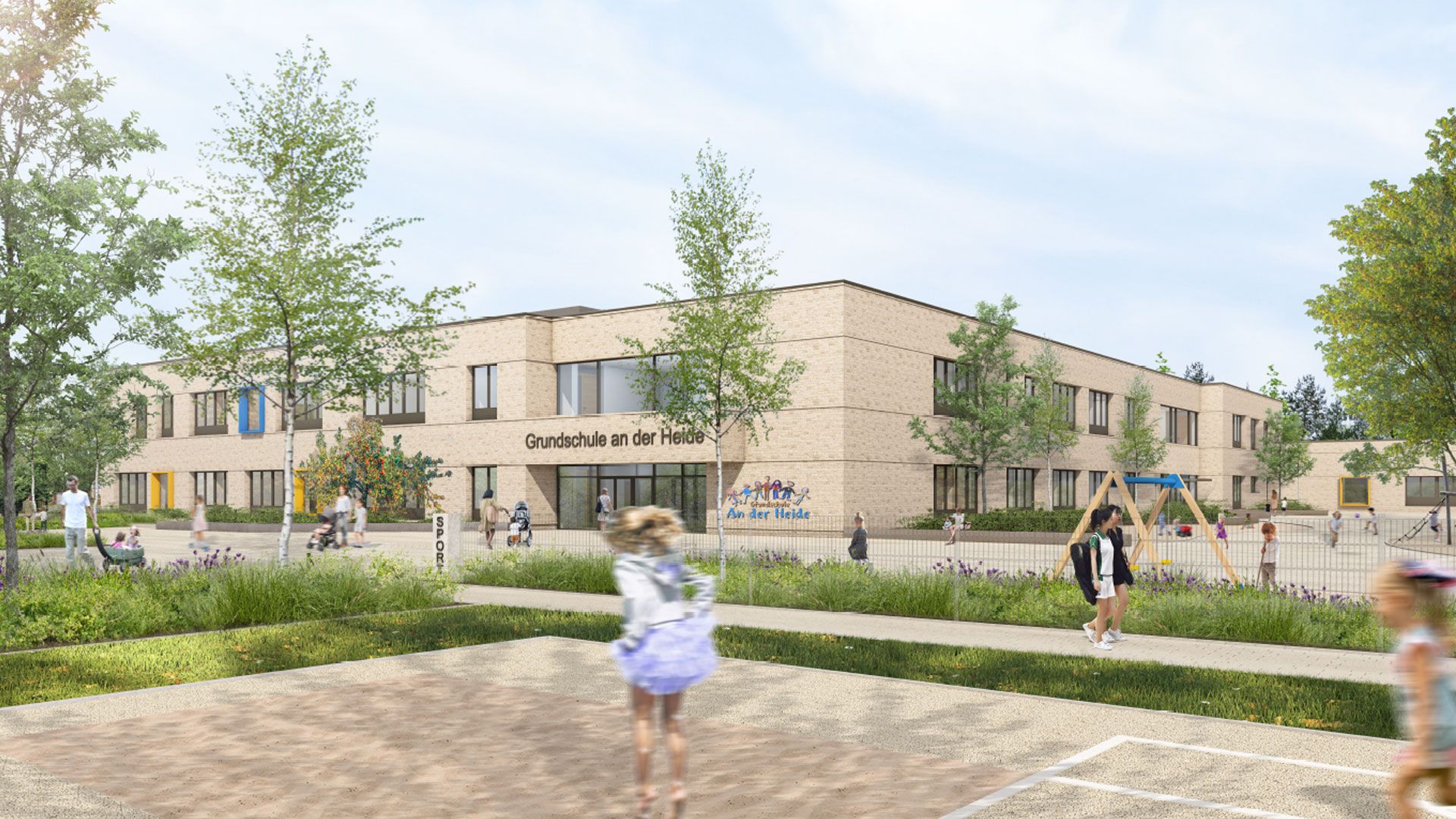 Der Neubau der Grundschule An der Heide nimmt Fahrt auf. | Foto: Depenbrock Partnering GmbH & Co. KG und Frenzel und Frenzel GmbH