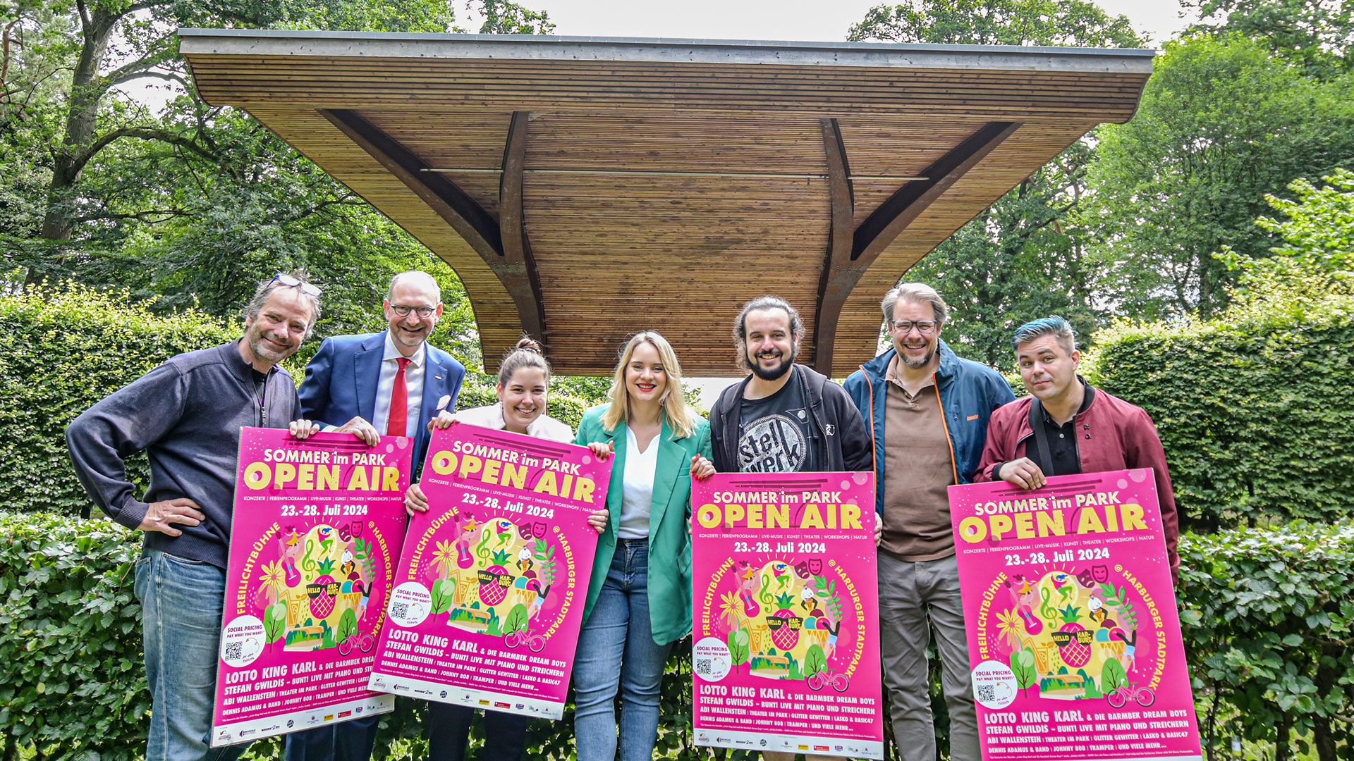 Die Macher von Sommer im Park im Harburger Stadtpark freuen sich auf das Event. | Foto: Niels Kreller